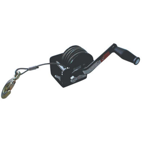 Güde – Treuil manuel 360 kg – Câble acier 10 m – Traction horizontale pour remorques et sylviculture – Installation sur points fixes