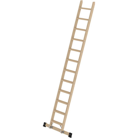 6-12 Stufen Leiter Iller Holzleiter Stufen Anlegeleiter 