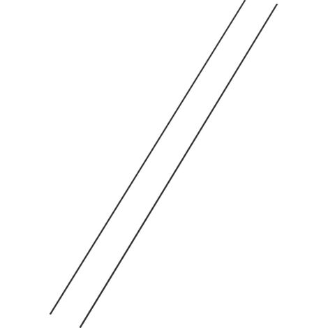 Günzburger Steigtechnik 2x Kunststoff-Auflage für Dachleiter Länge 2,8 m - 011212