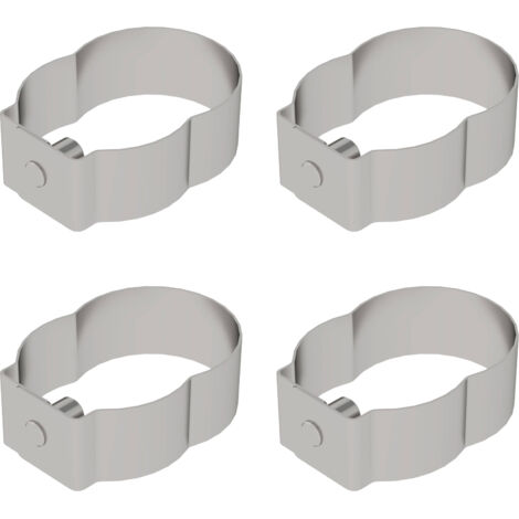 Günzburger Steigtechnik 4x Clip à ressort pour échafaudage roulant avec boulons courts fermés - 019136