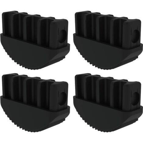 Günzburger Steigtechnik 4x sabot intérieur électriquement conducteur pour échelles jusqu'à l'année de construction 2004 85 x 25 mm - 019196