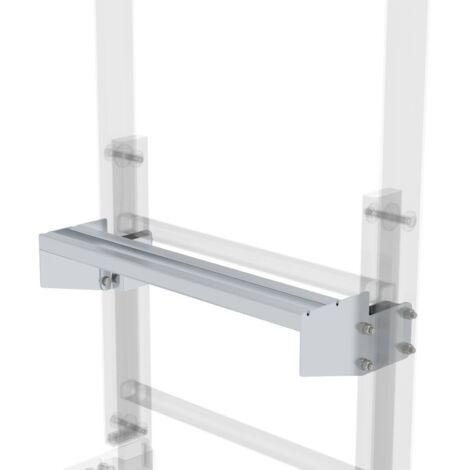Günzburger Steigtechnik Ausstiegstritt Alu blank 520 mm Spaltmaß 150 mm - 062967
