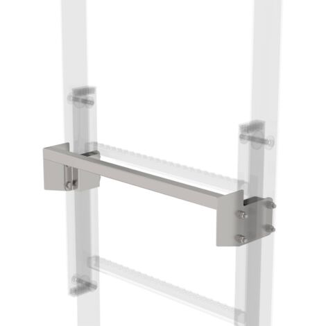 Günzburger Steigtechnik Ausstiegstritt Edelstahl 520 mm Spaltmaß 100 mm - 068966