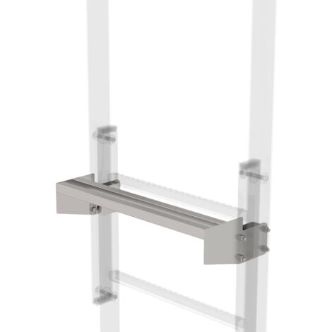 Günzburger Steigtechnik Ausstiegstritt Edelstahl 520 mm Spaltmaß 150 mm - 068967