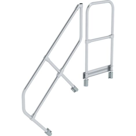 Günzburger Steigtechnik deuxième main courante pour escalier avec plate-forme 45° à 4 marches - 600504
