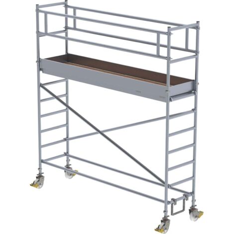 Günzburger Steigtechnik Echafaudage roulant 0,75 x 3 m Hauteur de plate-forme 2,35 m - 172235