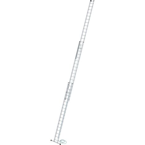 Günzburger Steigtechnik Échelle coulissante à corde 3nombre de barreaux avec traverse standard 3 x 18 barreaux - 021618