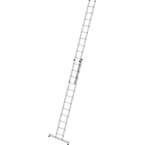 Günzburger Steigtechnik Echelle coulissante à échelons 2nombre de barreaux avec traverse nivello 2 x 12 barreaux - 020412