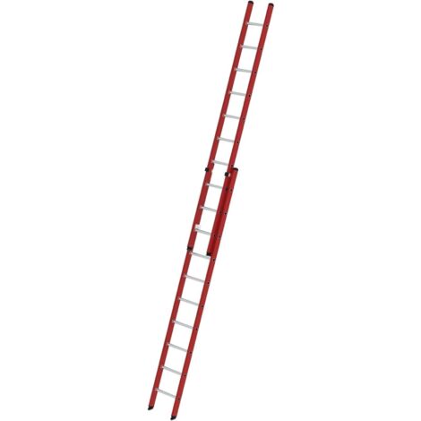 Günzburger Steigtechnik Echelle coulissante à échelons 2nombre de barreaux PRV/Alu sans traverse 2 x 10 barreaux - 035110