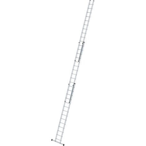 Günzburger Steigtechnik Echelle coulissante à échelons en 3 parties avec traverse standard 3 x 14 échelons - 020324