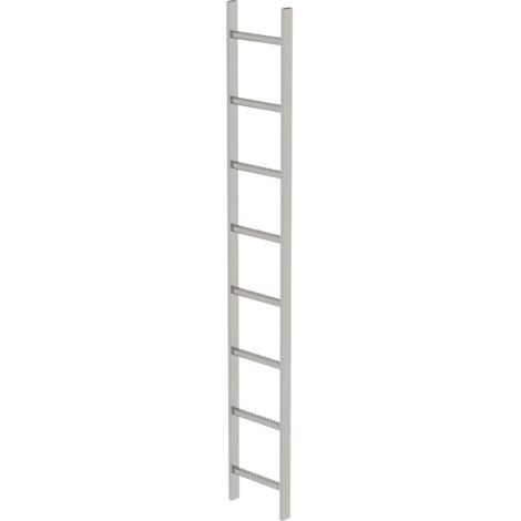 Günzburger Steigtechnik Echelle de cuvette acier inoxydable V4A 300 mm de largeur intérieure 8 échelons - 062008