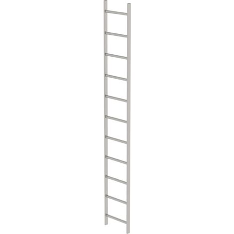 Günzburger Steigtechnik Echelle de cuvette en acier inoxydable V4A 400 mm de largeur intérieure 11 échelons - 063011