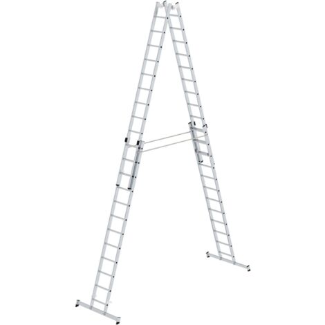 Günzburger Steigtechnik Escabeau à barreaux 4nombre de barreaux avec traverse nivello 4 x 12 barreaux - 033048