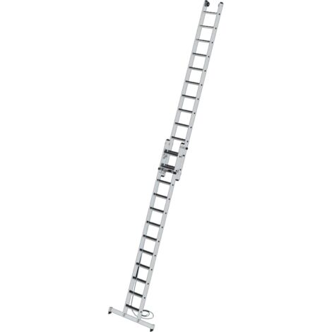 Günzburger Steigtechnik Escabeau à crinoline à marches 2nombre de marches avec traverse nivello et clip-step R13 2 x 12 marches - 040694