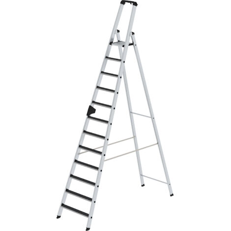 Günzburger Steigtechnik Escabeau à marches accessible d'un côté avec clip-step R13 12 marches - 041632