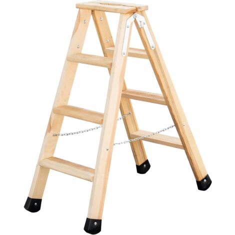 Günzburger Steigtechnik Escabeau double accès bois 2 x 4 marches - 033808
