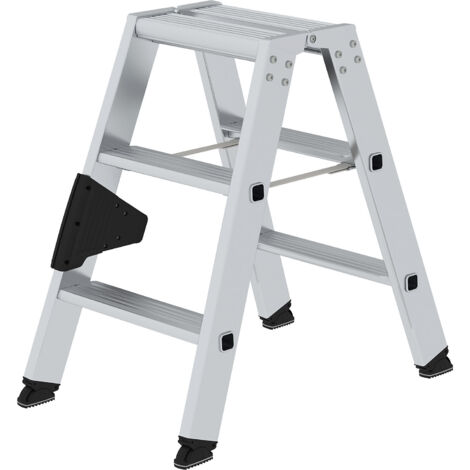 Günzburger Steigtechnik Escabeau double accessible des deux côtés 2 x 3 marches - 040206