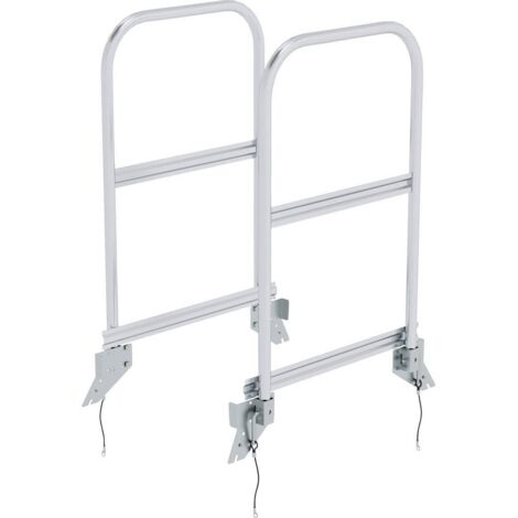 Günzburger Steigtechnik Garde-corps version enfichable pour escaliers à palier accessibles des deux côtés - 050241