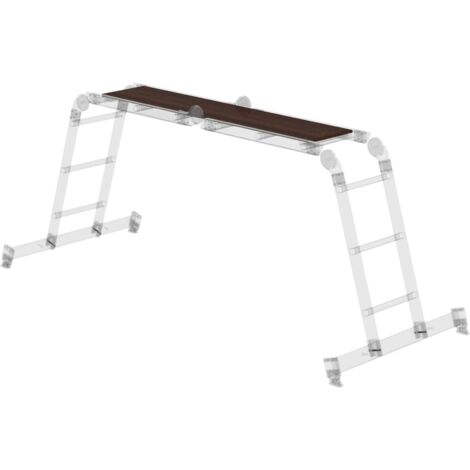 Günzburger Steigtechnik Holzbelag für Vielzweckleitern 4tlg. mit nivello-Traverse für 031310 031312 - 030300