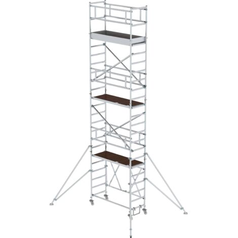 Günzburger Steigtechnik Klappgerüst 0,75 x 1,8 m mit Ausleger Plattformhöhe 5,8 m - 115159