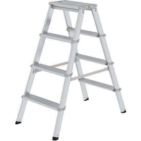 Günzburger Steigtechnik ML Escabeau double accès 2x4 marches - 011234