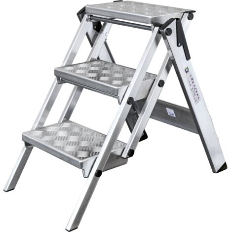 Günzburger Steigtechnik ML Kompakt-Tritt Aluminium 3 Stufen - 054203