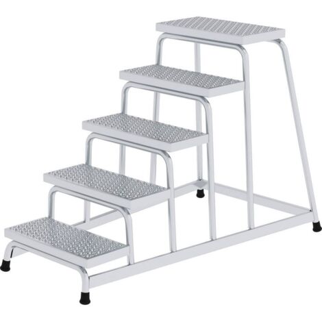 Günzburger Steigtechnik Plate-forme de travail fixe R13 5 marches - 051034