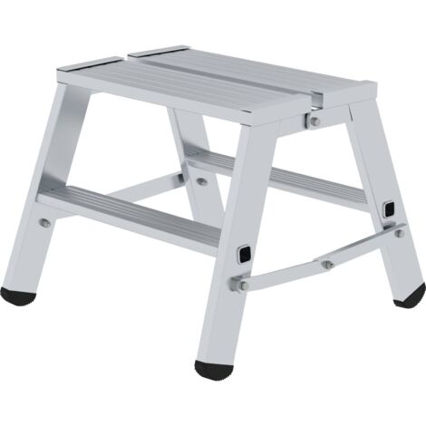 Günzburger Steigtechnik Plate-forme pliante accessible des deux côtés 2 x 2 marches - 050094