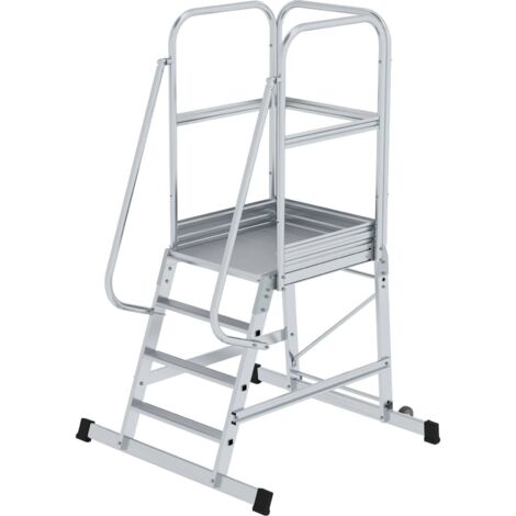Günzburger Steigtechnik Plattformleiter mit Rollen 4 Stufen - 303104