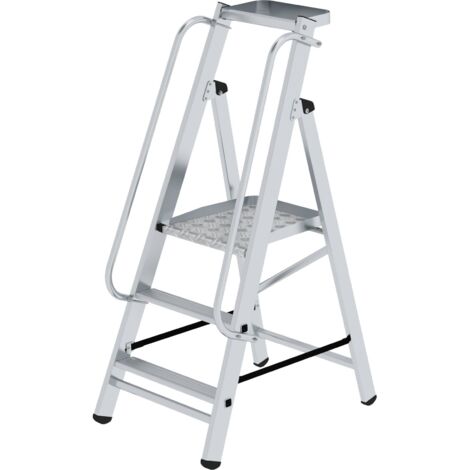 Günzburger Steigtechnik Plattformleiter steckbar mit 2 Handläufen - 052083