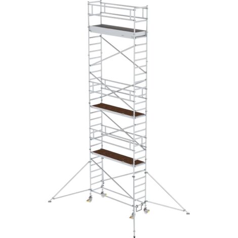 Günzburger Steigtechnik Rollgerüst 0,75 x 2,45 m mit Ausleger Plattformhöhe 7,35 m - 155746