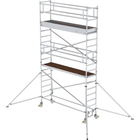 Günzburger Steigtechnik Rollgerüst 0,75 x 3 m mit Ausleger Plattformhöhe 4,35 m - 156446