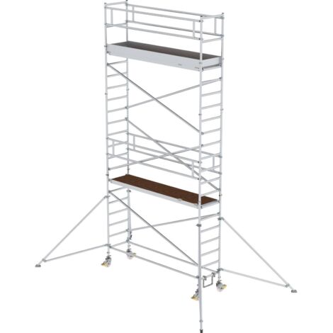 Günzburger Steigtechnik Rollgerüst 0,75 x 3 m mit Ausleger Plattformhöhe 5,35 m - 156546