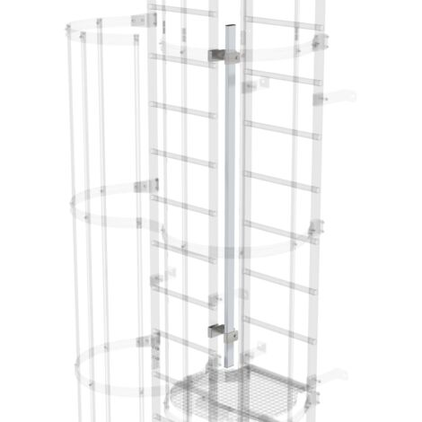 Günzburger Steigtechnik Sicherungsstrebe für versetzte Ausführung Aluminium blank - 062274
