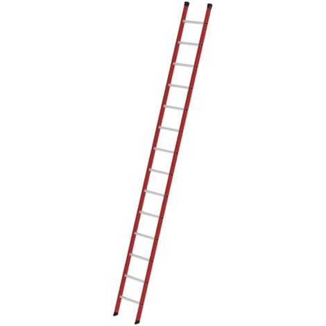 Günzburger Steigtechnik Sprossen-Anlegeleiter GFK/Alu ohne Traverse 14 Sprossen - 035014