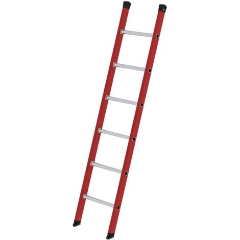Günzburger Steigtechnik Sprossen-Anlegeleiter GFK/Alu ohne Traverse 6 Sprossen - 035006