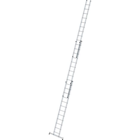 Günzburger Steigtechnik Sprossen-Schiebeleiter 3tlg. mit nivello-Traverse 3 x 12 Sprossen - 020612