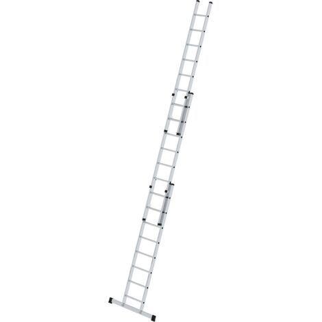 Günzburger Steigtechnik Sprossen-Schiebeleiter 3tlg. mit Standard-Traverse 3 x 8 Sprossen - 020318