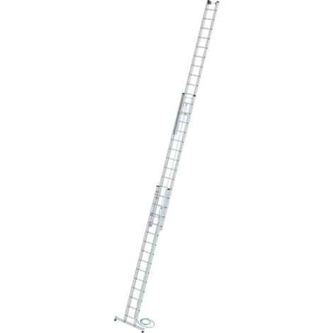 Günzburger Steigtechnik Sprossen-Seilzugleiter 3tlg. mit nivello-Traverse 3 x 14 Sprossen - 022414