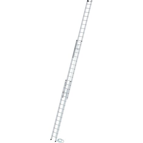Günzburger Steigtechnik Sprossen-Seilzugleiter 3tlg. ohne Traverse 3 x 14 Sprossen - 022314