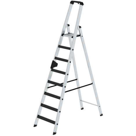 Günzburger Steigtechnik Stufen-Stehleiter einseitig begehbar mit clip-step R13 8 Stufen - 041628