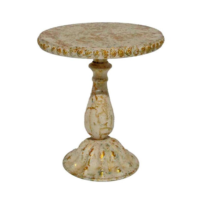 Guéridon fer patiné petit 30x30x35cm