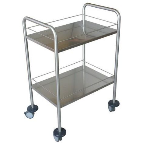 Guéridon inox - 3 plateaux