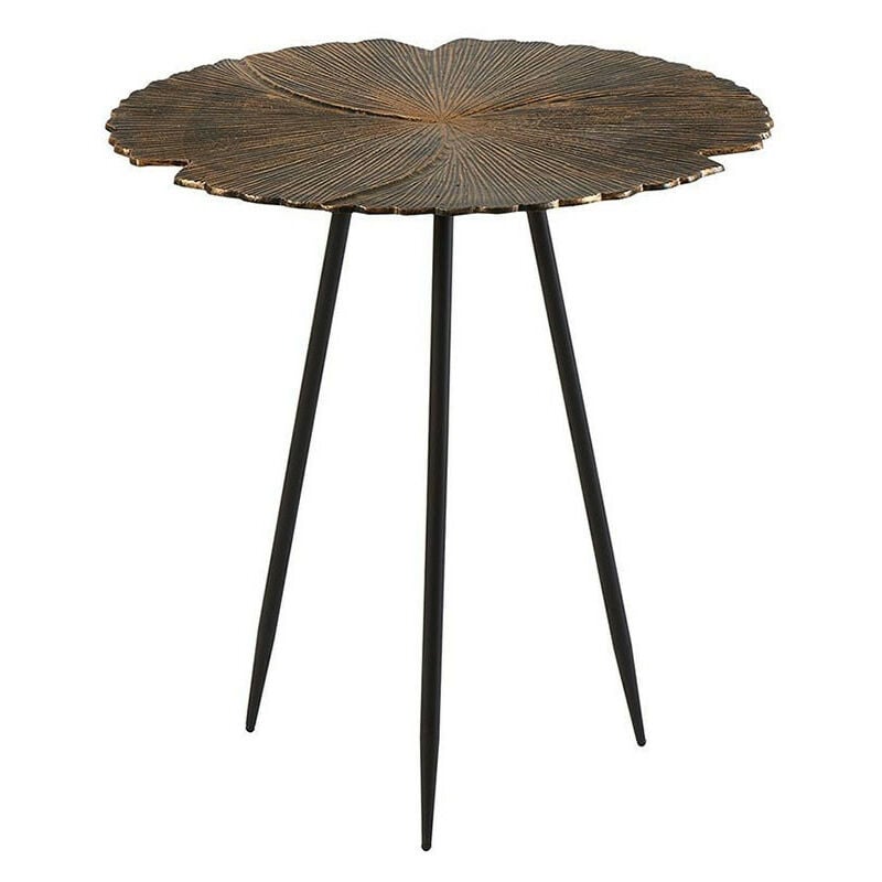 Guéridon Nola fer doré 59x63cm