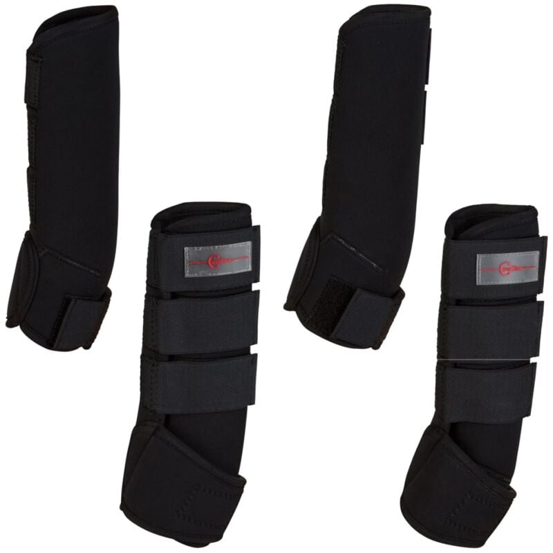 Kerbl - Guêtre de cheval 4 pcs Poney Noir 320131