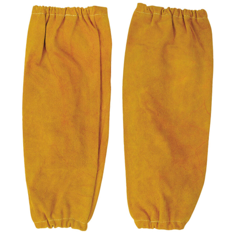 Paire de manchettes de soudeur cuir tu