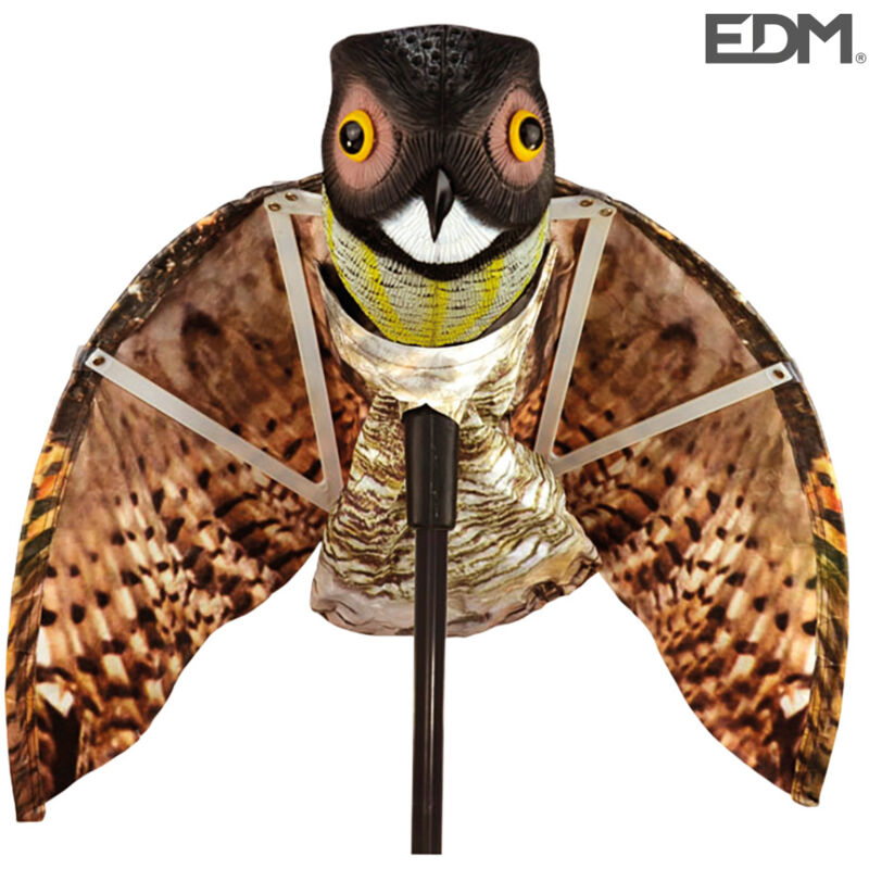 EDM - Gufo che spaventa gli uccelli. con ali 80x65cm multicolore.