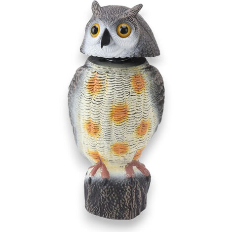 Gufo spaventapasseri 42 cm per uccelli esterno