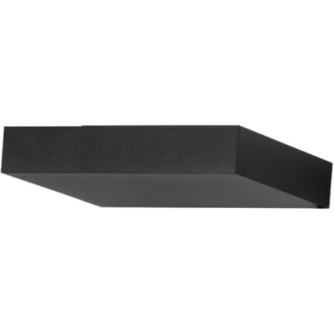 Guia - Applique da parete a LED in alluminio Fabas Luce - Led integrato IP20 Nera - 24 cm