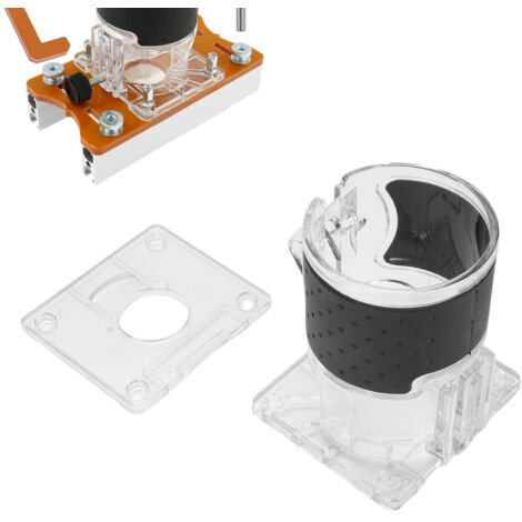 Guía de ranura de montaje invisible de 0 a 2 pulgadas para máquinas de carpintería de ABS, modelo ajustable con 4 tornillos.
